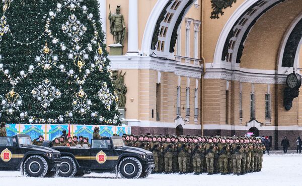 列寧格勒保衛戰勝利75週年閱兵彩排 - 俄羅斯衛星通訊社