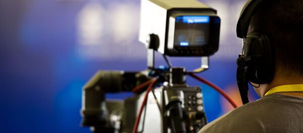 Процесс видеосъемки - 俄罗斯卫星通讯社