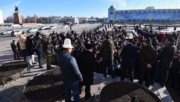 比什凱克集會的參與者要求禁止授予中國公民吉爾吉斯斯坦國籍 - 俄羅斯衛星通訊社