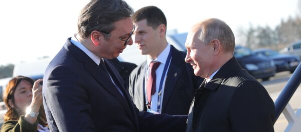 普京抵达塞尔维亚开启为期一天的访问 - 俄罗斯卫星通讯社