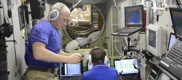 Российские космонавты на МКС. - 俄罗斯卫星通讯社