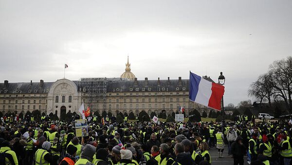 媒體：第21輪黃背心示威期間巴黎有43人被拘留 - 俄羅斯衛星通訊社