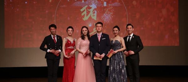 留俄学生春晚上精彩的节目演出瞬间 留俄学生春晚上精彩的节目演出瞬间 - 俄罗斯卫星通讯社