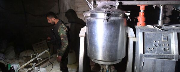 Химлаборатория боевиков в сирийском городе Дума - 俄罗斯卫星通讯社