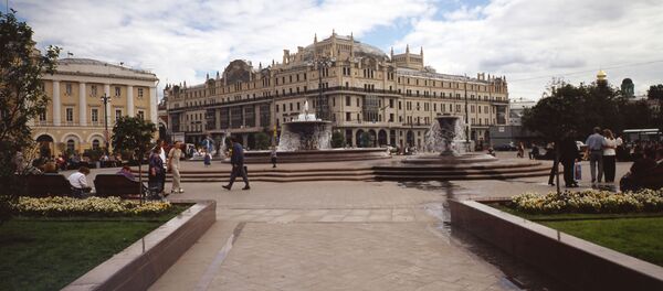 Вид на гостиницу Метрополь в Москве - 俄罗斯卫星通讯社