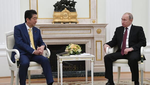 Президент РФ В. Путин встретился с премьер-министром Японии С. Абэ - 俄罗斯卫星通讯社