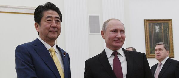 安倍晋三和普京 安倍晋三和普京 - 俄罗斯卫星通讯社