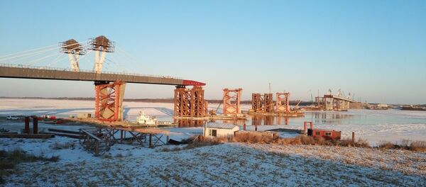 阿穆爾河（黑龍江）公路大橋建設 - 俄羅斯衛星通訊社