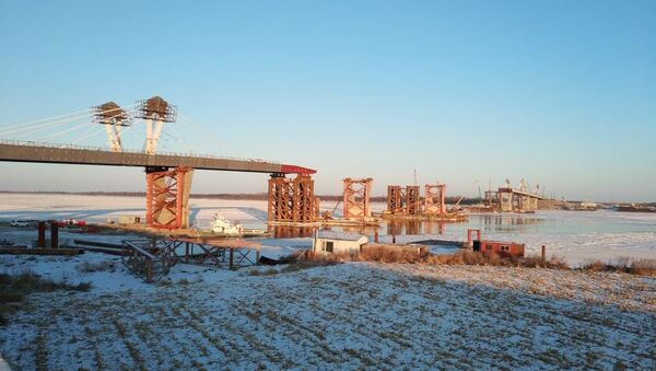 阿穆尔河（黑龙江）公路大桥建设 - 俄罗斯卫星通讯社