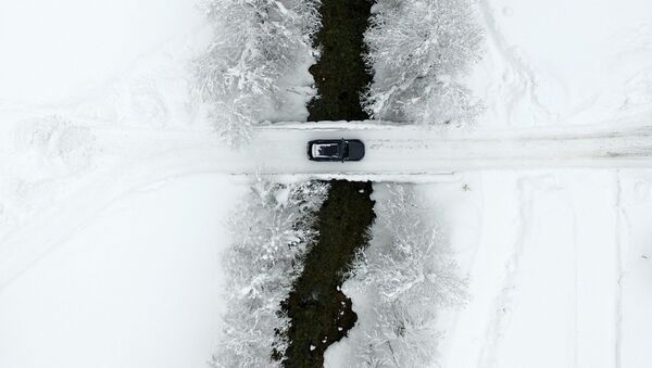 地球上寒冷飄雪的冬季 - 俄羅斯衛星通訊社