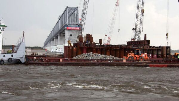 俄阿穆尔州长：俄中黑龙江大桥将于2020年4月前通车 - 俄罗斯卫星通讯社