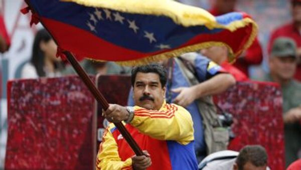 美國數十人走上街頭支持委內瑞拉總統馬杜羅 - 俄羅斯衛星通訊社