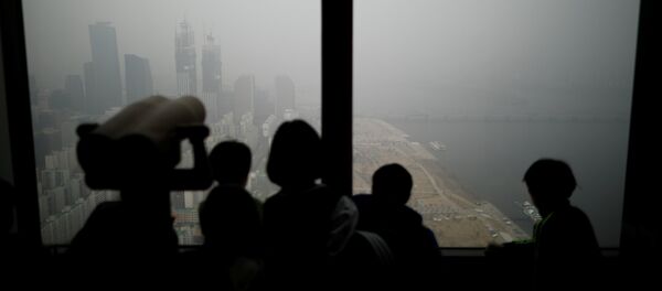 Смог в Южной Корее. Сеул. - 俄羅斯衛星通訊社