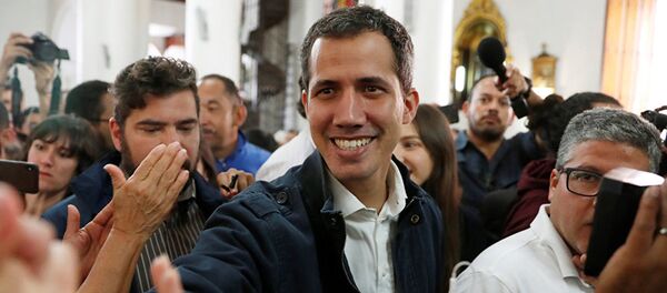 Лидер оппозиции в Венесуэле Хуан Гуайдо Лидер оппозиции в Венесуэле Хуан Гуайдо - 俄罗斯卫星通讯社