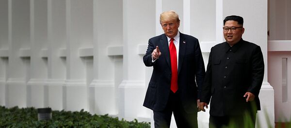 Дональд Трамп и Ким Чен Ын. - 俄罗斯卫星通讯社