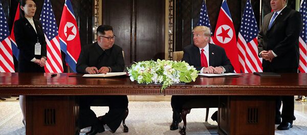 Встреча Дональда Трампа и Ким Чен Ына. Встреча Дональда Трампа и Ким Чен Ына. - 俄罗斯卫星通讯社