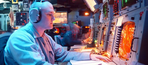 “宙斯盾”反導系統的控制面板 - 俄羅斯衛星通訊社