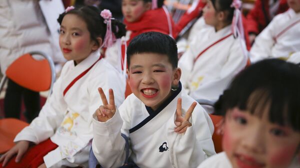 Китайские дети. - 俄罗斯卫星通讯社