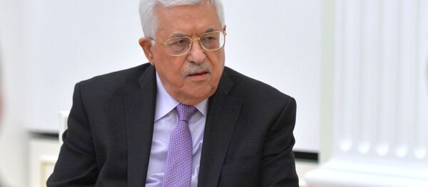 Глава Палестинской национальной администрации Махмуд Аббас во время встречи с президентом России Владимиром Путиным в Кремле - 俄罗斯卫星通讯社