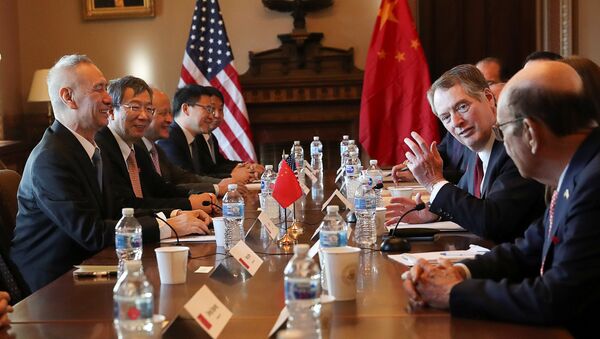 中美代表在華盛頓開始進行貿易談判，1月30日 - 俄羅斯衛星通訊社