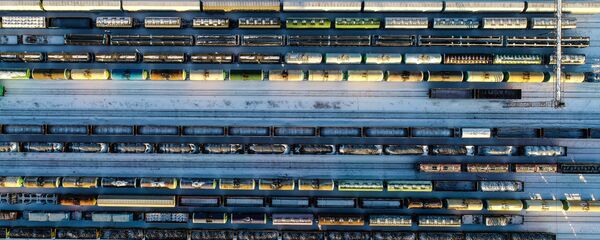 Товарные поезда стоят на станции Бекасово-Сортировочное - 俄羅斯衛星通訊社