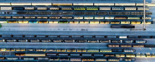 Товарные поезда стоят на станции Бекасово-Сортировочное - 俄羅斯衛星通訊社