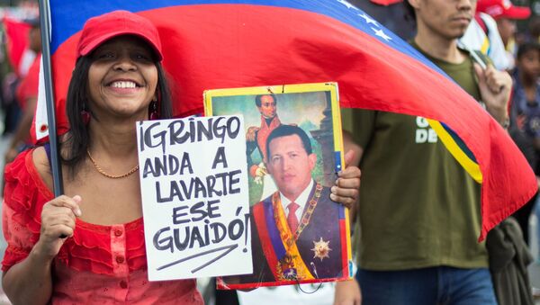 支持委内瑞拉总统马杜罗的游行 - 俄罗斯卫星通讯社