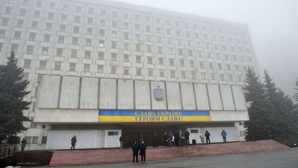 Здание Центральной избирательной комиссии (ЦИК) Украины в Киеве - 俄羅斯衛星通訊社
