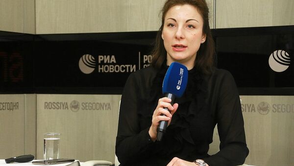 俄羅斯青年聯盟副主席塔季揚娜∙謝利維奧爾斯托娃 - 俄羅斯衛星通訊社