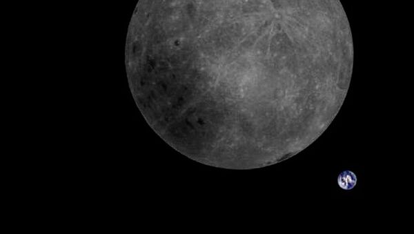 Снимок луны и Земли с китайского спутника Лунцзян-2 - 俄羅斯衛星通訊社