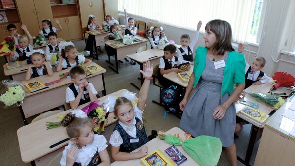 Начало учебного года в школах России - 俄罗斯卫星通讯社