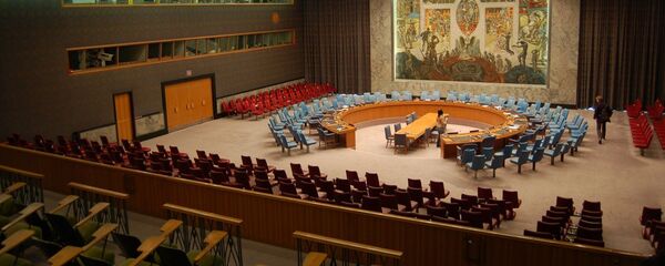 Зал заседаний Совбеза ООН  - 俄罗斯卫星通讯社