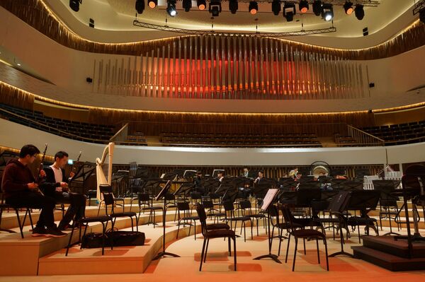 中国音乐家在“扎里亚季耶”音乐厅彩排 中国音乐家在“扎里亚季耶”音乐厅彩排 - 俄罗斯卫星通讯社