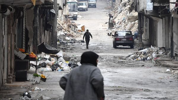 Разбитые улицы в Сирии - 俄罗斯卫星通讯社