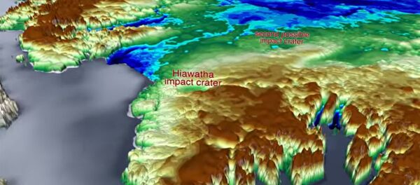 在格陵蘭島的冰川下發現了第二個巨大的隕石坑 在格陵蘭島的冰川下發現了第二個巨大的隕石坑 - 俄羅斯衛星通訊社