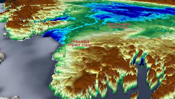 在格陵兰岛的冰川下发现了第二个巨大的陨石坑 - 俄罗斯卫星通讯社