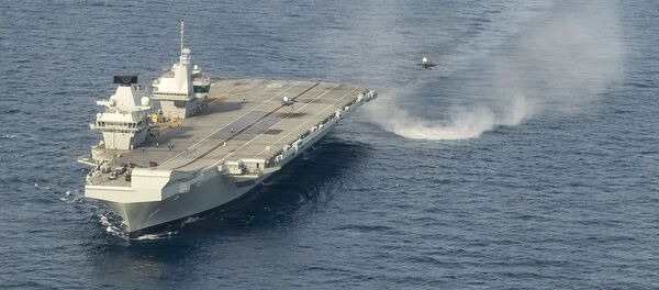 Авианосец Великобритании HMS Queen Elizabeth Авианосец Великобритании HMS Queen Elizabeth - 俄罗斯卫星通讯社