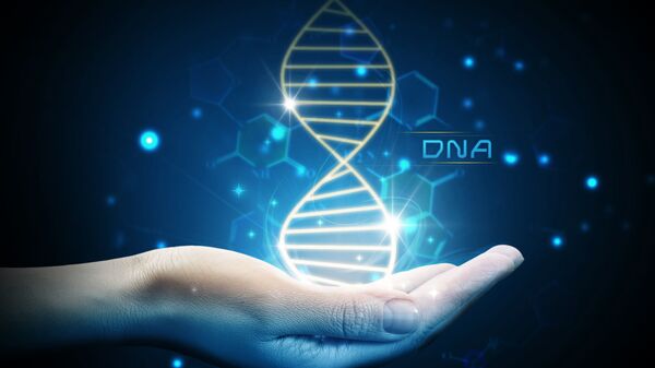 Структура ДНК на ладони - 俄罗斯卫星通讯社