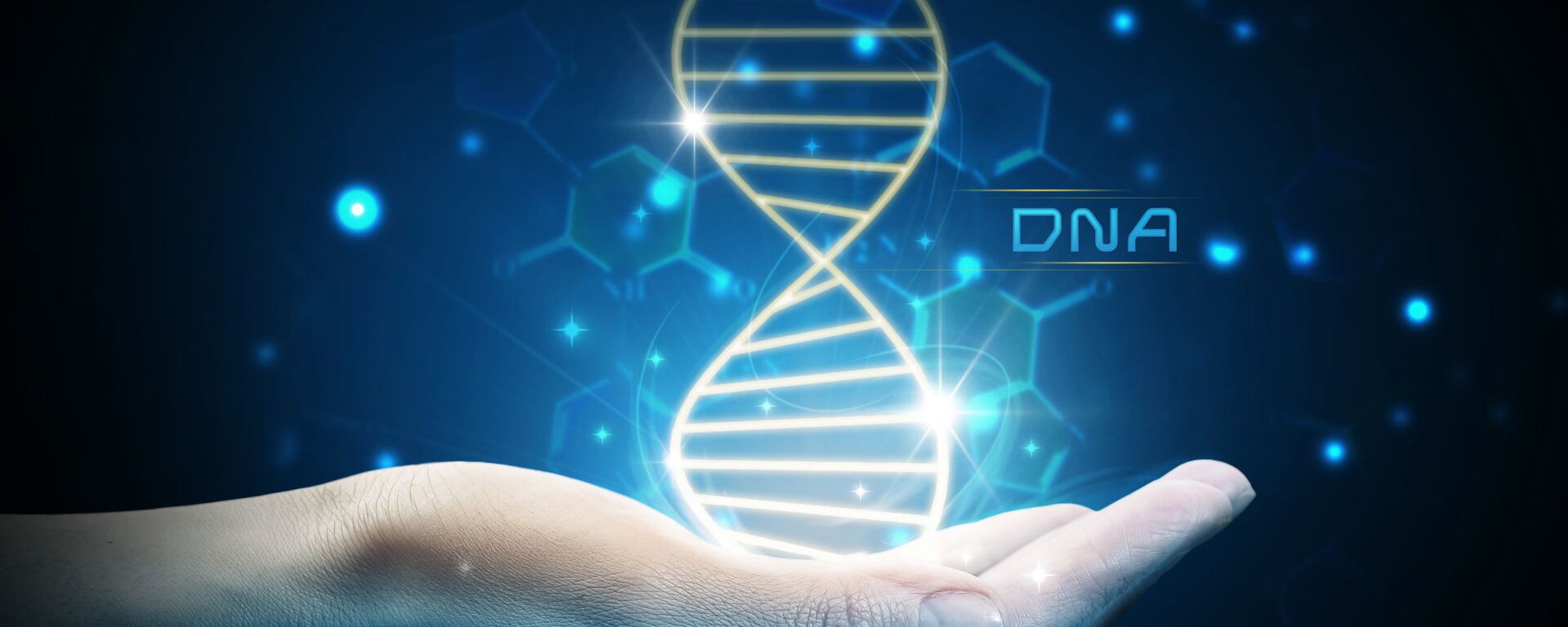 Структура ДНК на ладони - 俄罗斯卫星通讯社, 1920, 04.02.2021