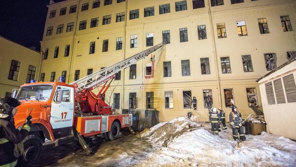 圣彼得堡一所大学建筑坍塌面积达到885平方米 - 俄罗斯卫星通讯社