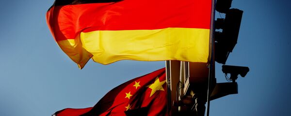 Флаги Китая и Германии - 俄罗斯卫星通讯社