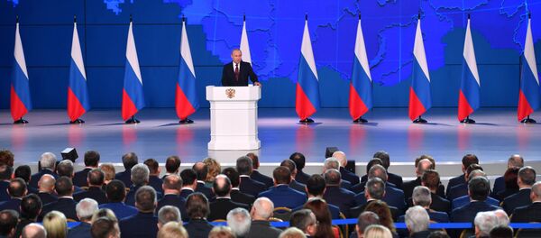 普京向俄罗斯联邦会议发表国情咨文 - 俄罗斯卫星通讯社