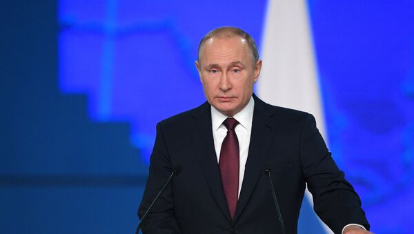 普京向俄罗斯联邦会议发表国情咨文 - 俄罗斯卫星通讯社