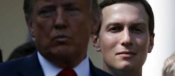 Президент США Дональд Трамп и его зять Джаред Кушнер Президент США Дональд Трамп и его зять Джаред Кушнер - 俄罗斯卫星通讯社