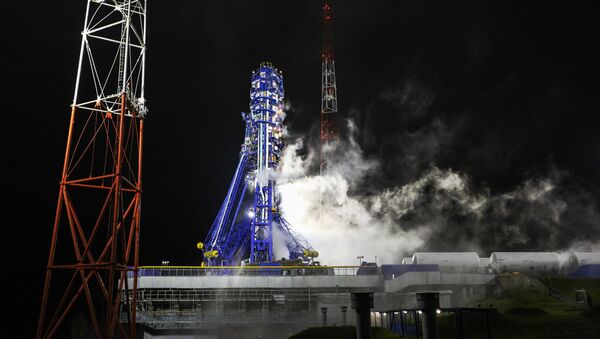 Запуск ракеты Союз-2  - 俄罗斯卫星通讯社
