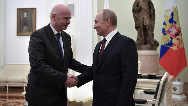普京下令授予国际足联主席俄联邦“友谊勋章” - 俄罗斯卫星通讯社