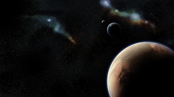 Планеты Марс и Земля в космосе - 俄罗斯卫星通讯社