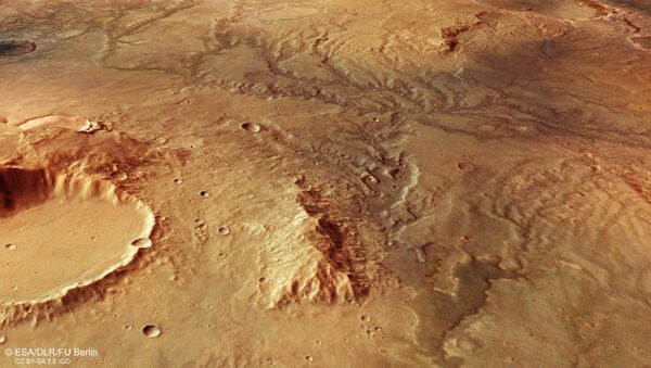 Русла древних рек, высохших на поверхности планеты Марс - 俄羅斯衛星通訊社