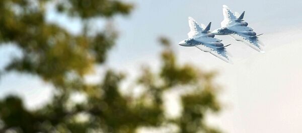 Многофункциональные истребители Су-57 - 俄罗斯卫星通讯社