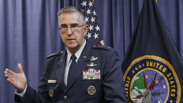 Глава стратегического командования вооруженных сил США Джон Хайтен - 俄罗斯卫星通讯社